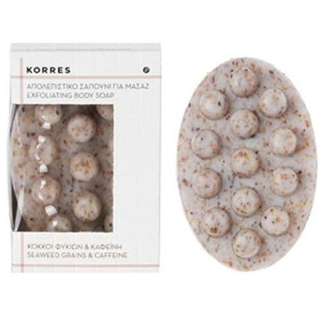 Korres Exfoliant Body Soap with Seaweed Grains and Caffeine 125g