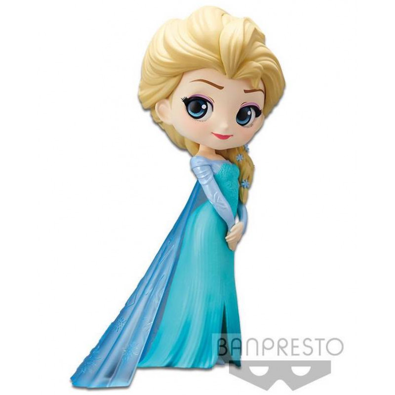 DISNEY - Q Posket Elsa Normal Color Version - 14cm (R)