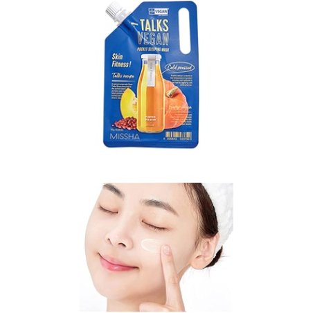 Talks Vegan Squeeze Pocket Sleeping Mask Skin Fitness