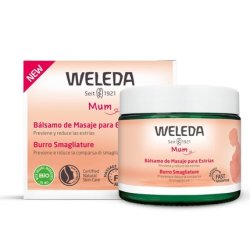 WELEDA Bio Mama Pregnancy Body Butter 150ml - Rich Natural Massage Cream to Prevent Stretch Marks on Belly, Thighs, and