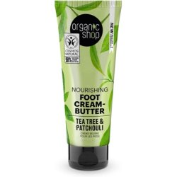 Organic Shop Nourishing Foot Cream Butter Tea Tree and Patchouli 75ml