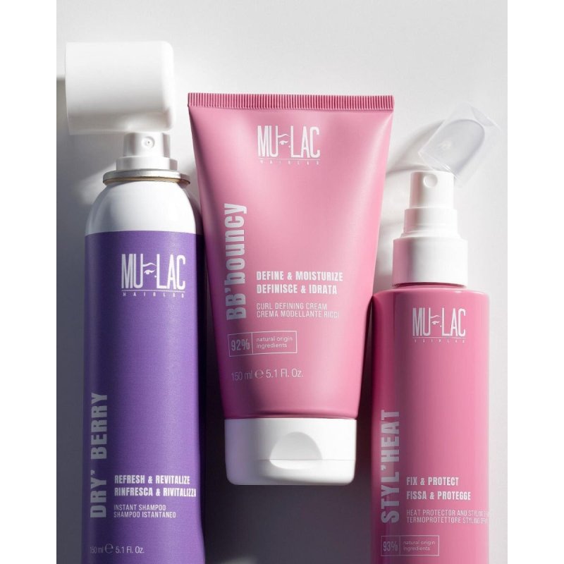 Mulac Cosmetics DRY'BERRY Instant Dry Shampoo Refreshes and Revives Vegan 150ml