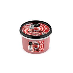 Natura Siberica Shop Candy Cane Body Scrub Vanilla and Strawberry 250ml Red