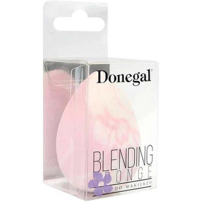 Donegal Marbled Sponge Blending Sponge White Pink No 4331