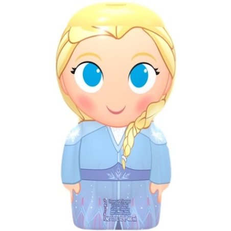 Frozen II Shower Gel & Shampoo with Mild Care Formula 400ml - Elsa 3D Figure