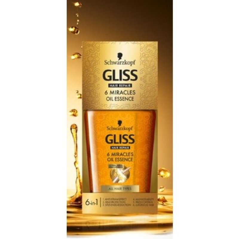 Schwarzkopf Gliss Hair Repair 6-in-1 Miracle Oil Essence for Beautiful Hair