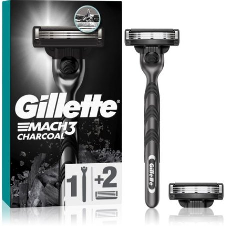 Gillette Mach3 Charcoal Razor 2 Replacement Blades