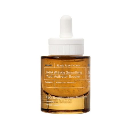 KORRES BLACK PINE PRIMUS 6-Fold Hyaluronic Booster for Wrinkle Smoothing Anti-Aging Serum for Youthful Looking Skin