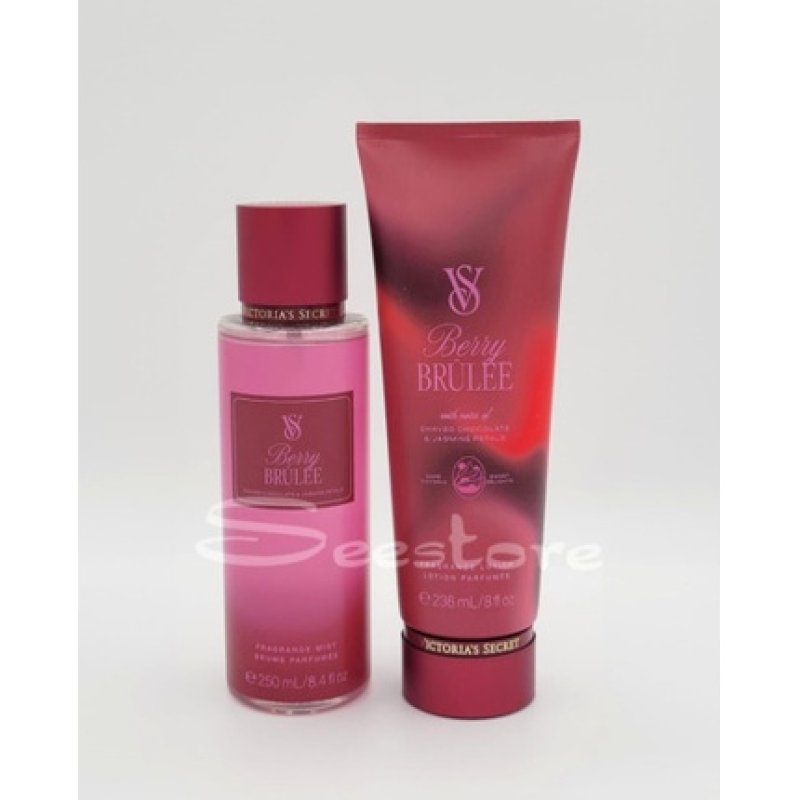 Victoria's Secret Berry Brulee Body Mist Spray & Body Lotion