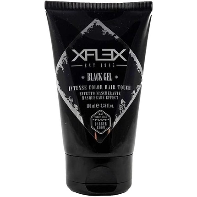Xflex Black Hair Gel Masking Effect Shaping Man 100ml