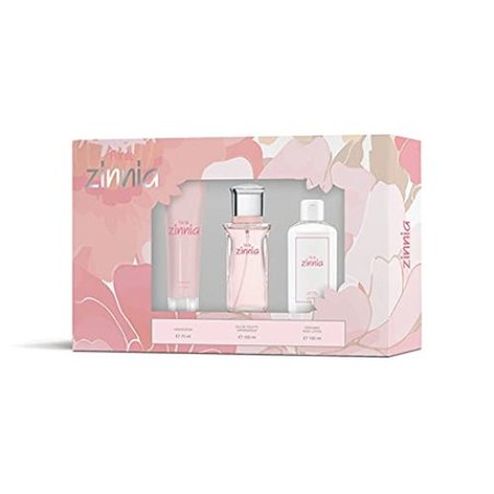 Zinnia Flor de Zinnia Gift Set for Women EdT 100ml Body Lotion 100ml Hand Cream 75ml