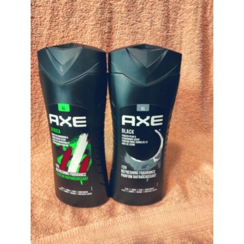 Axe Body Wash Africa Black 3 In 1 Body Face 400ml 13.5oz - Pack of 2