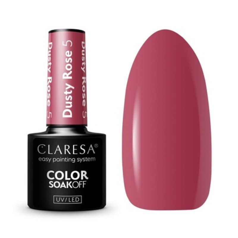Claresa Dusty Rose UV Nail Polish 5ml - Pack of 5