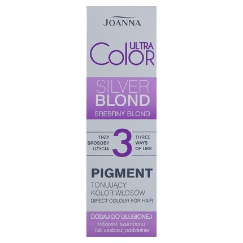 JOANNA Ultra Color Pigment Hair Toning Color Pigment - Neutralizes Unwanted Yellow Tones - Can be Applied in 3 Ways -