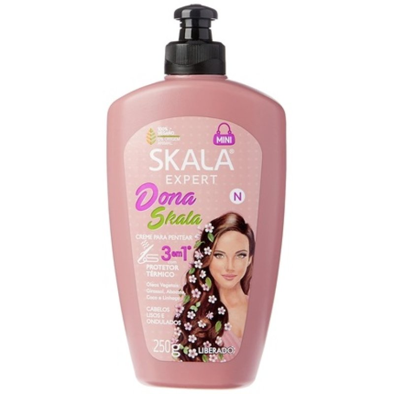 SKALA Dona Hair Styling Cream 250g - Nourishing Mask with Plant Oils - Strengthens Hair & Adds Shine - Versatile as