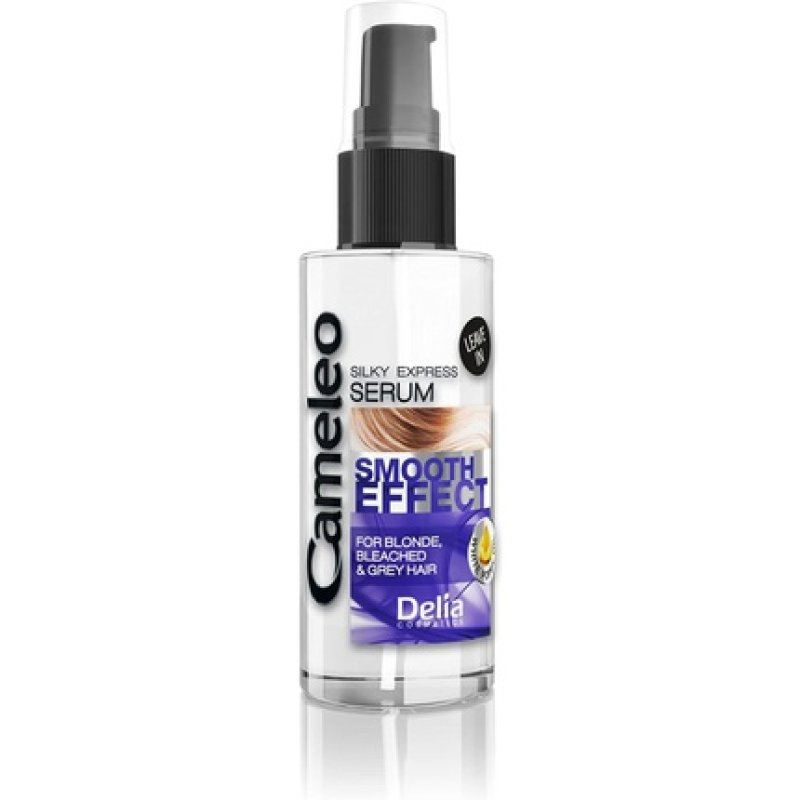 Cameleo Silver Serum for Blonde Grey Bleached Hair No Yellow Colour UV Protection with Poppy Seed Oil Intensive