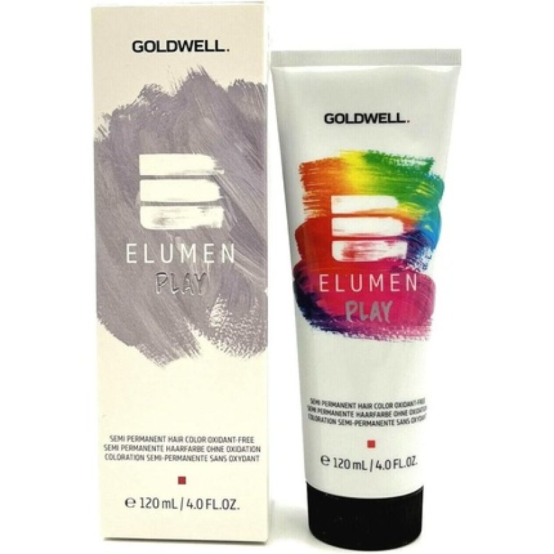Goldwell Elumen Play Metallic Silver 120ml Semi-Permanent Hair Color