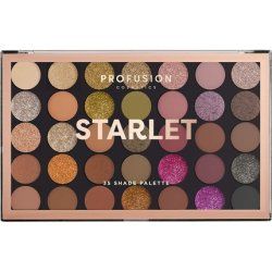 Profusion Cosmetics Starlet 35 Shade Master Eyeshadow Palette - Golden Neutrals to Deep Berries and Glamorous Glitters