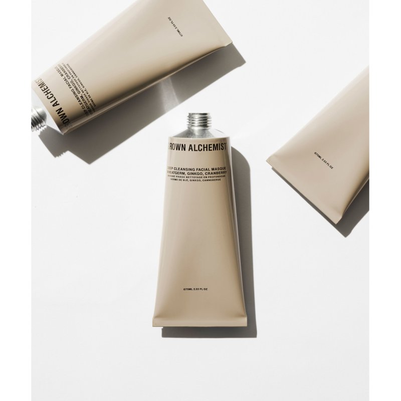 Grown Alchemist Deep Cleansing Facial Masque Wheatgerm Ginkgo Cranberry Clarifying Clay Masque Centella 75mL
