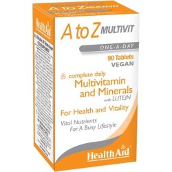 HealthAid A to Z Multivit Vegan Tablets 90