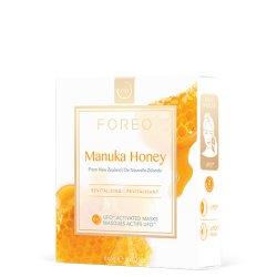 FOREO Manuka Honey UFO-Activated Face Mask Anti-Aging Soothing 3-Pack with Allantoin Cruelty-Free Compatible with All
