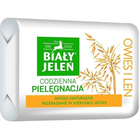 Bia?y Jele? Premium Hypoallergenic Soap with Oat and Flax 100g