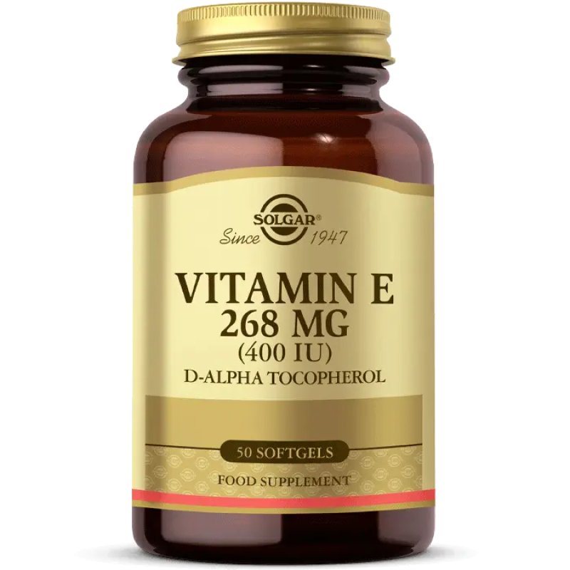 Solgar Vitamin E 268mg Natural Antioxidant Skin & Immune System Support 50 Mixed Softgels
