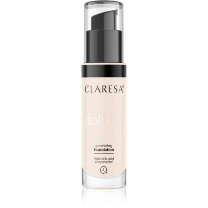 Claresa Doll Up illuminating foundation for face 02 Light 34g