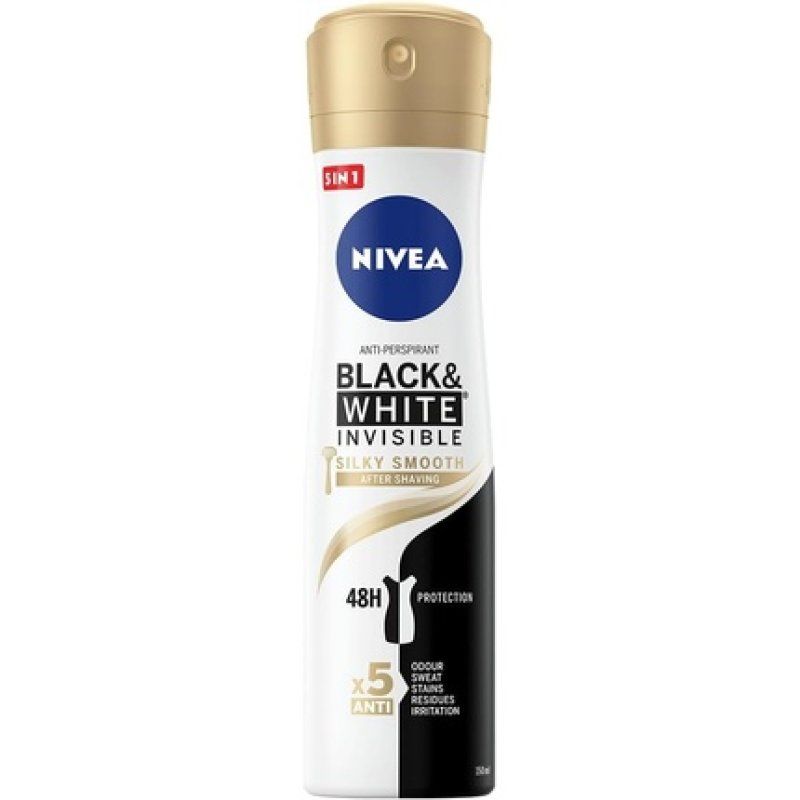 Nivea Black & White Invisible Silky Smooth Antiperspirant Spray 150ml