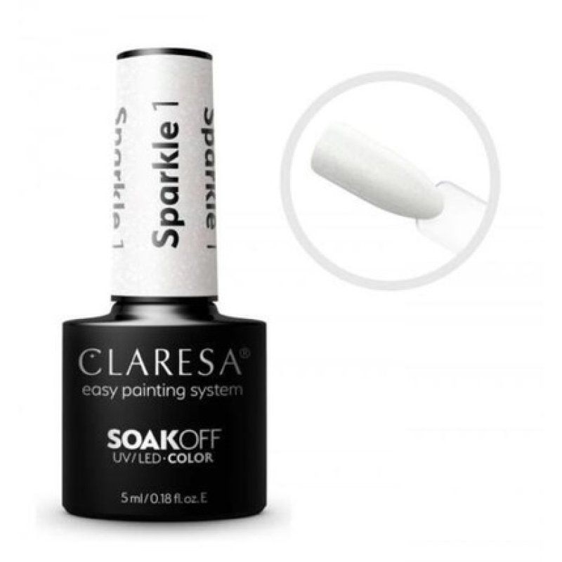 CLARESA Soak Off UV/LED Gel Sparkle 1 5ml