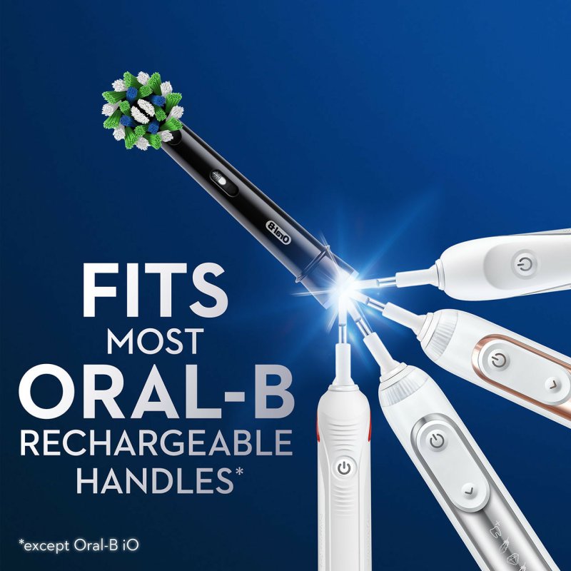 Oral-B CrossAction 8006540887165 tête de brosses 6 pièce(s) Noir