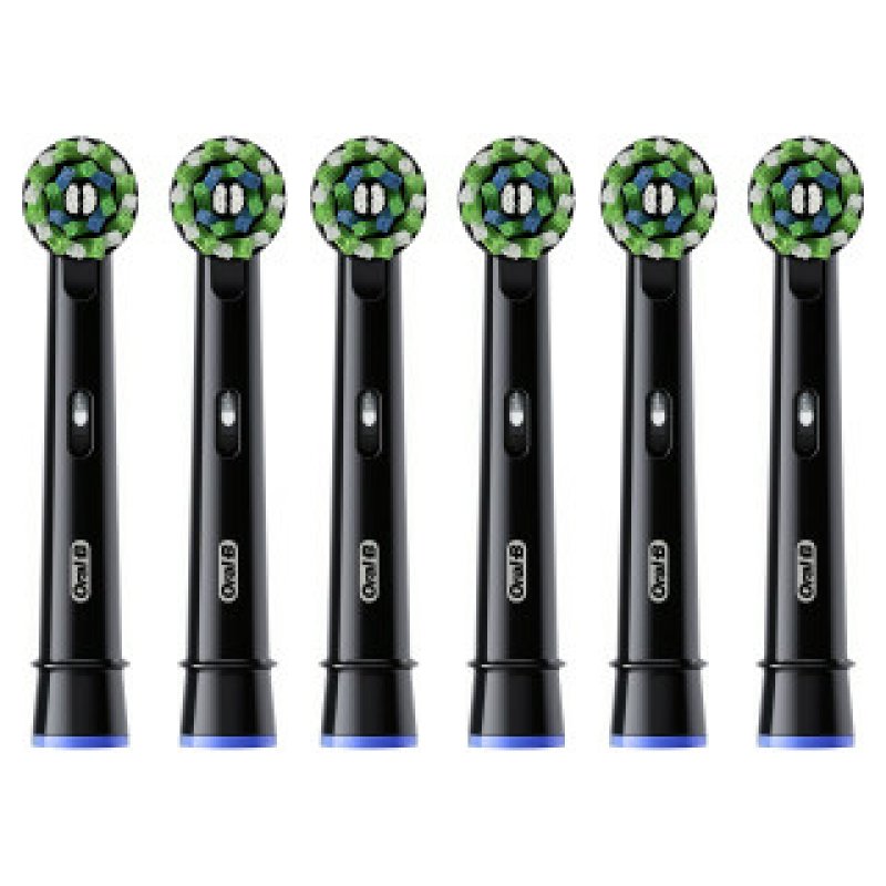 Oral-B CrossAction 8006540887165 tête de brosses 6 pièce(s) Noir