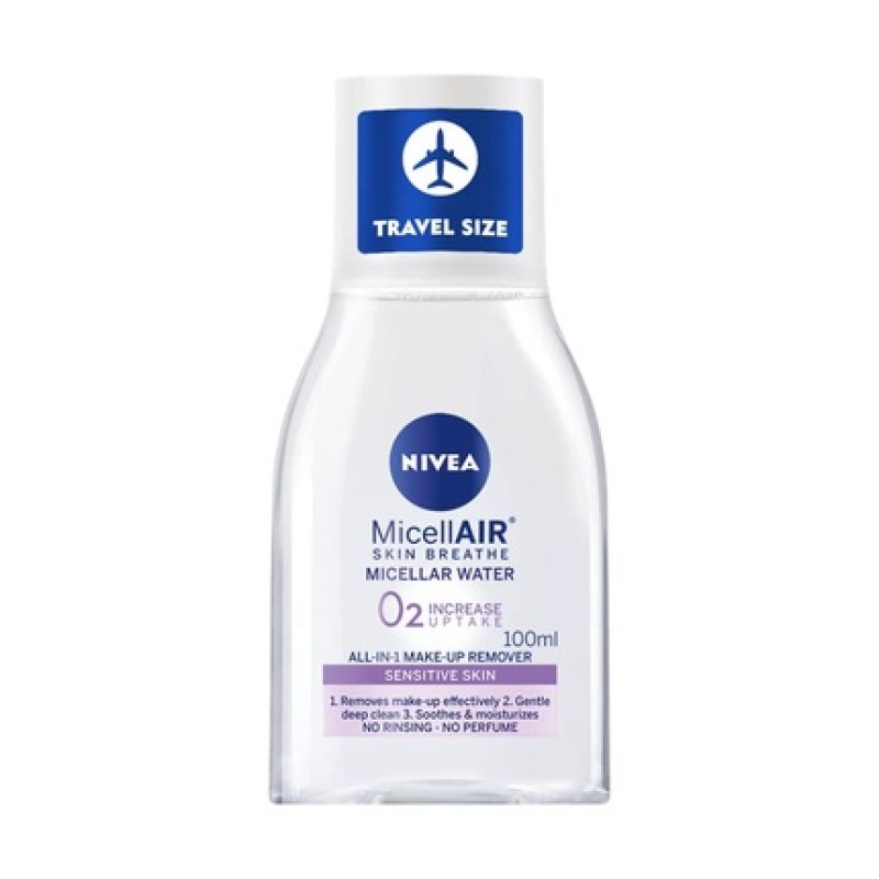 Nivea Micellair Skin Breathe Micellar Make-up Remover Water Travel Size 100ml