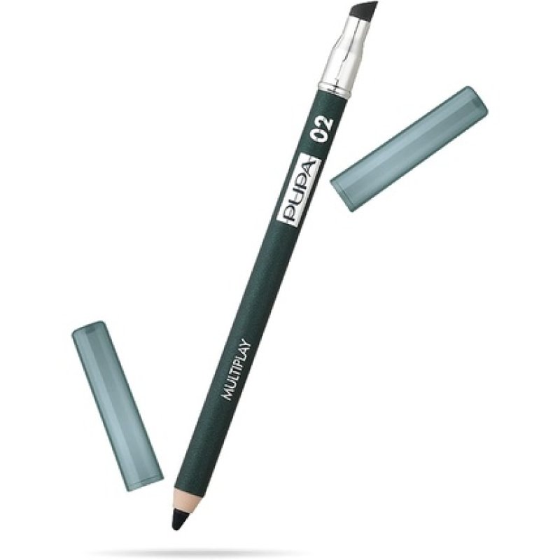 PUPA Milano Multiplay Eye Pencil 02 Electric Green for Women 0.04oz