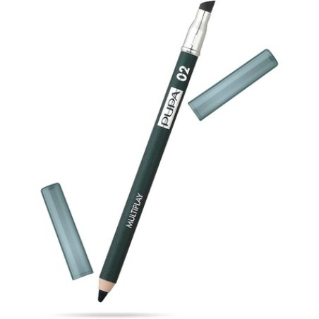 PUPA Milano Multiplay Eye Pencil 02 Electric Green for Women 0.04oz