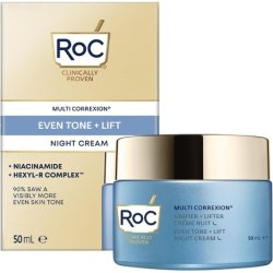 RoC Multi Correxion Even Tone Lift Night Cream Anti-Wrinkle Aging Hydration Renewal Skincare Skin Tone Evening Cream