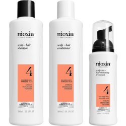 Nioxin System 4 Kit Trifasico Shampoo 300ml Conditioner 300ml Treatment 100ml Advanced Thinning Kit