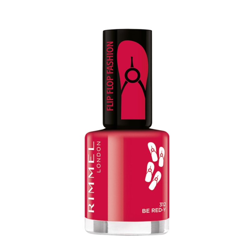 Rimmel London Flip Flop Fashion 312 Be Red-Y Nail Polish 8ml