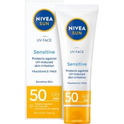 Nivea Sun Face Cream for Sensitive Skin with High Protection SPF 50 50ml