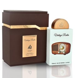 Lattafa Perfumes Vintage Radio 100ml Sandalwood Amberwood Lavender Sage Bergamot