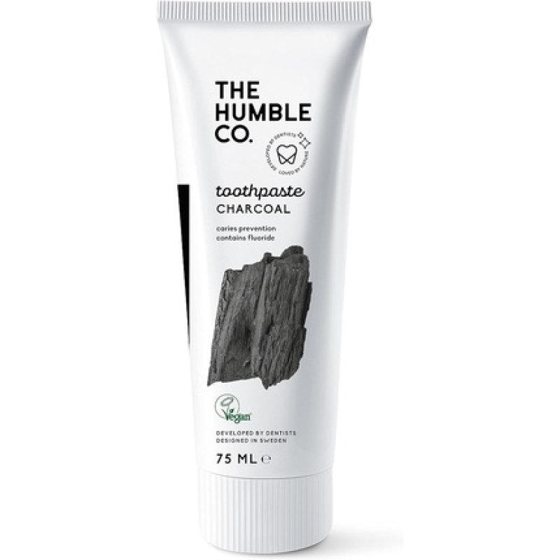 Humble Natural Toothpaste with Fluoride Charcoal 75ml