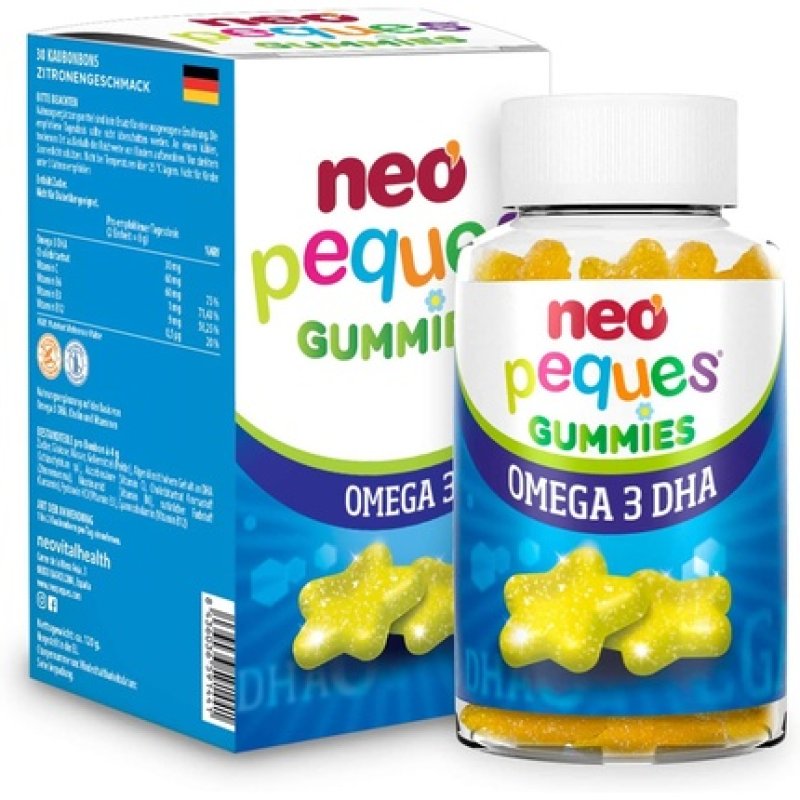 Neo Peques Omega 3 DHA Gummy Bears for Kids 30 Units