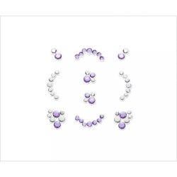 Essence 3D Nail Jewels Violet Nail Stickers 10pcs