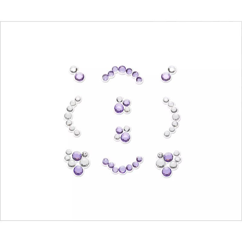 Essence 3D NAIL JEWELS Sticker pour ongles 10 pièce(s) Violet, Argent