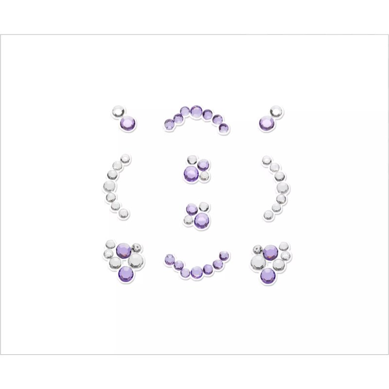Essence 3D Nail Jewels Violet Nail Stickers 10pcs