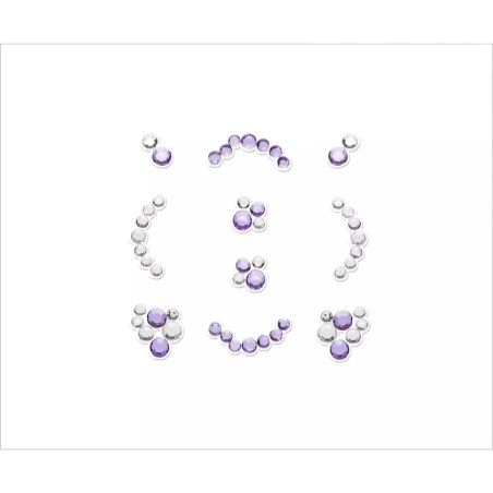 Essence 3D NAIL JEWELS Sticker pour ongles 10 pièce(s) Violet, Argent