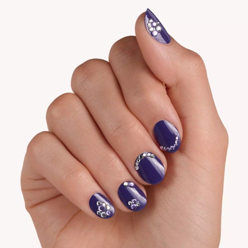 Essence 3D NAIL JEWELS Sticker pour ongles 10 pièce(s) Violet, Argent