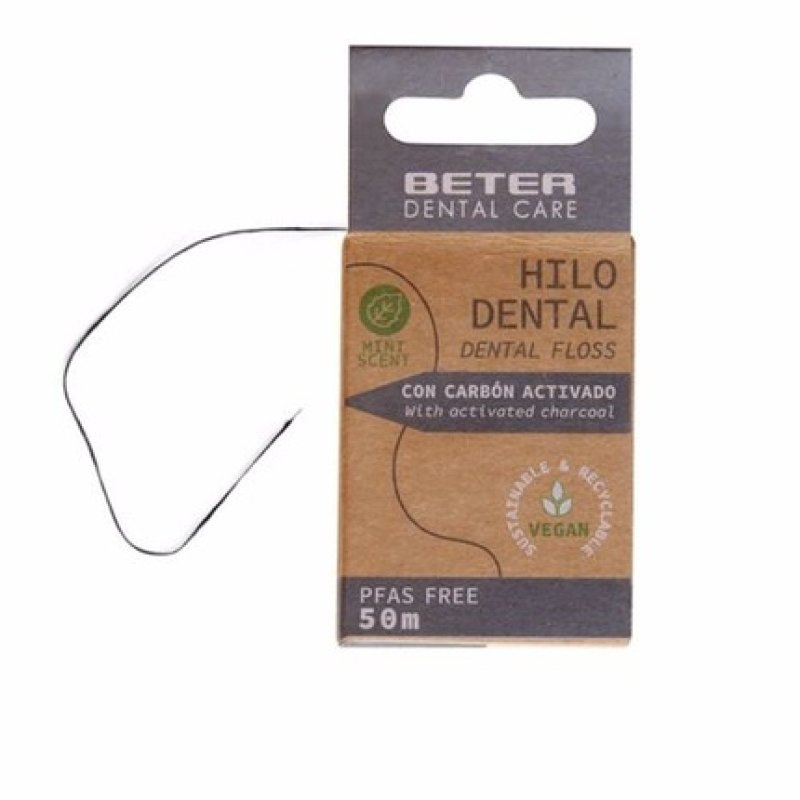 Hygiene Beter Unisex Activated Charcoal Dental Floss 50m