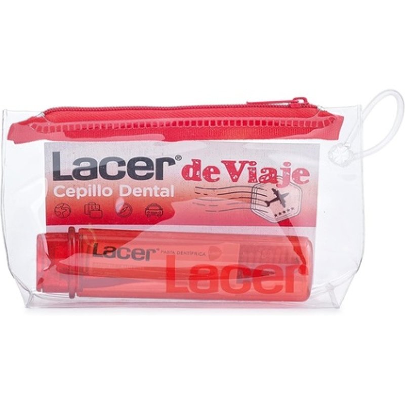 Lacer Toothbrush with Travel Toothpaste