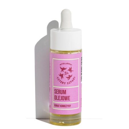 Four Starlings Soapmakers Clover Flower Oil Face Serum Natural Moisturizing and Firming with Vitamin C Blend of Organic
